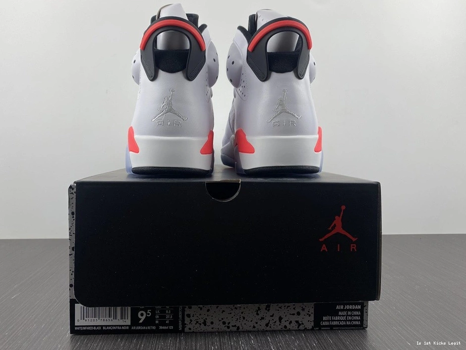 2014 Air 6 Jordan Retro 'White Infrared'  384664-123  0223